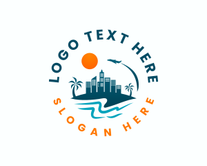 Vacation - Beach Travel Vacation logo design