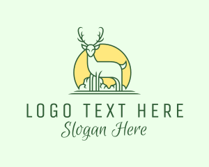 Stag - Wild Deer Stag logo design