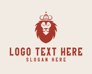 Leader - Royal Crown Lion logo design