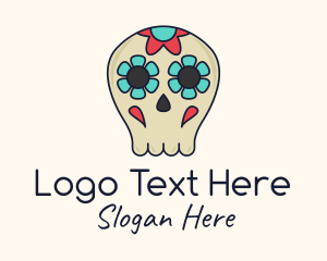 Sugar Skull Logos | Sugar Skull Logo Maker | BrandCrowd