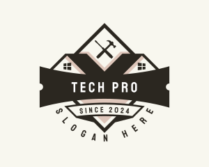 Tool - Roofing Carpentry Tools logo design