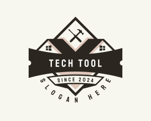 Tool - Roofing Carpentry Tools logo design