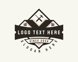 Roofing Carpentry Tools Logo