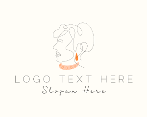 Glam - Fashion Woman Jewelry logo design