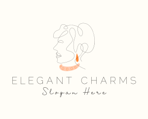 Fashion Woman Jewelry logo design