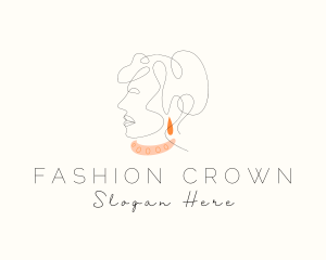 Fashion Woman Jewelry logo design