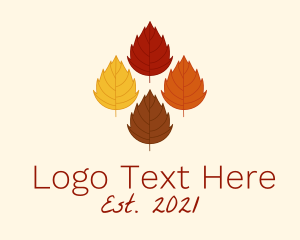 Leaf - Autumn Dried Leaves logo design