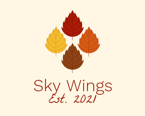 Dried - Autumn Dried Leaves logo design