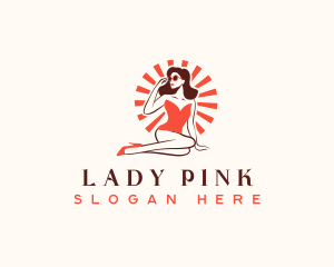 Sexy Bikini Lady logo design