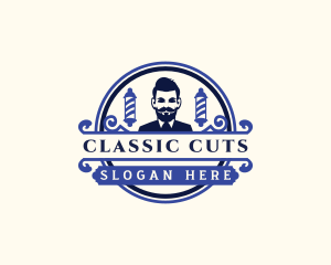 Gentleman Haircut Barber logo design