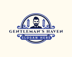 Gentleman Haircut Barber logo design