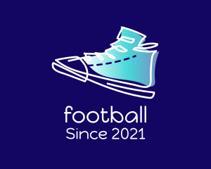 Footwear - Sneakers Line Art logo design