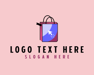 Online Shop - Online Bookstore Bag logo design