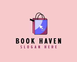 Bookstore - Online Bookstore Bag logo design