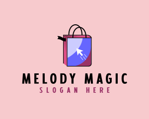 Shopping Bag - Online Bookstore Bag logo design