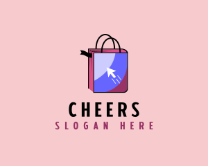 Shopping Bag - Online Bookstore Bag logo design