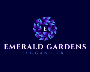 Garden Nature Leaves logo design