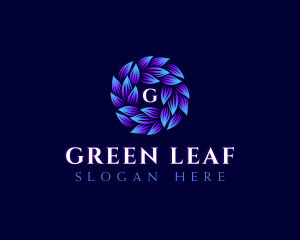 Garden Nature Leaves logo design