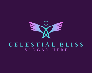 Spiritual Halo Wings logo design