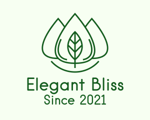 Organic Product - Essential Oil Leaf logo design