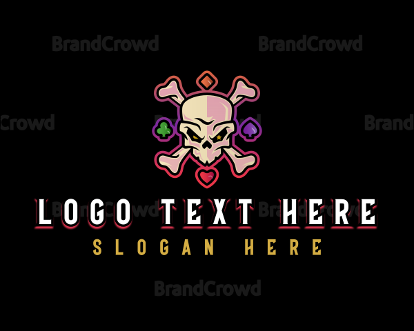 Casino Skull Poker Logo