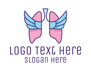Respiratory Lungs Wings Logo