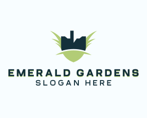 Gardener Landscaping Shovel logo design