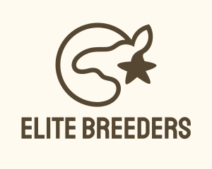 Brown Camel Star logo design