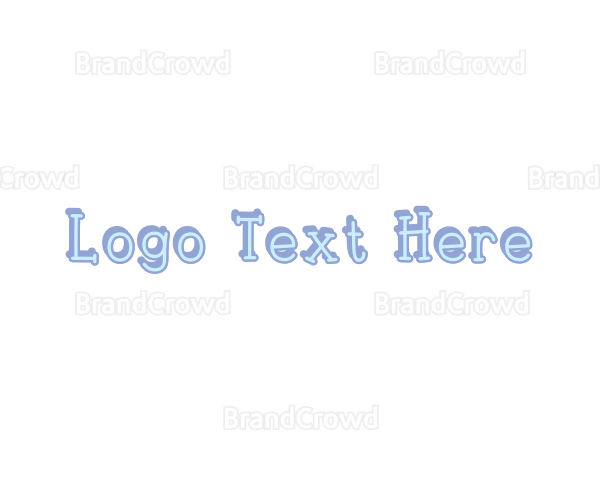 Cute Handwritten Pastel Logo