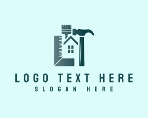 Roofing - Home Improvement Tools logo design