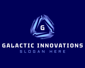 Sci Fi - Tech Futuristic Triangle logo design