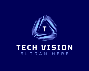 Futuristic - Tech Futuristic Triangle logo design