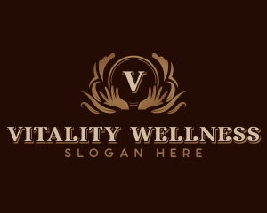 Hand Wellness Ornament logo design