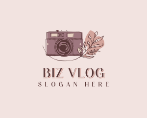 Vlog - Rangefinder Vlog Camera logo design