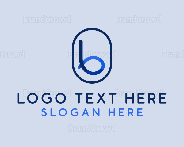 Letter B Consulting Stroke Logo