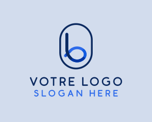 Letter B Consulting Stroke Logo