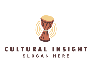 Djembe Drum Music logo design