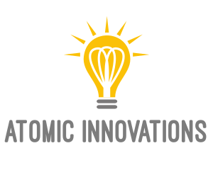 Bright Yellow Light Bulb logo design