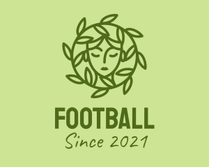 Female - Green Herb Cosmetic logo design