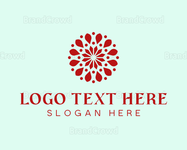 Flower Petal Pattern Logo