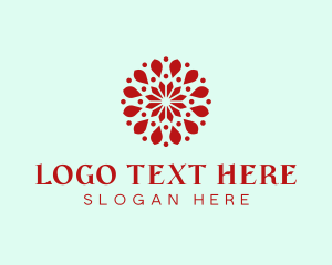 Eco - Flower Petal Pattern logo design