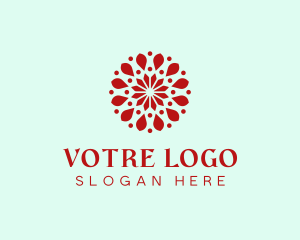 Flower Petal Pattern Logo
