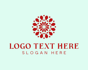 Flower Petal Pattern Logo