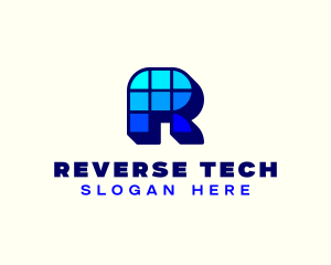 Pixel Game Developer Tech logo design