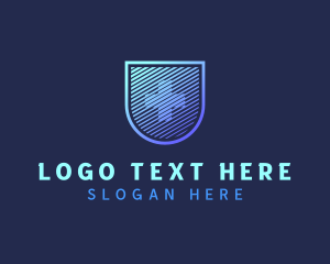 Treatment - Medical Shield Cross logo design