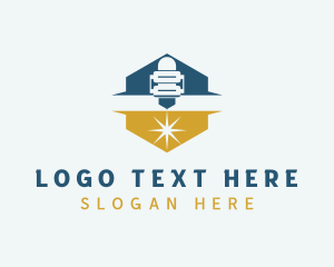 Hexagon - Industrial Laser Spark Engraving logo design
