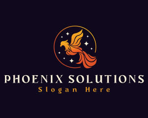 Phoenix Mythical Bird logo design