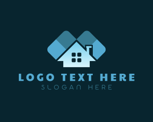 House And Lot - Roof House Realty logo design