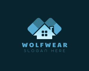 Roof House Realty logo design