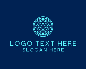 Virtual - Global Tech Company logo design